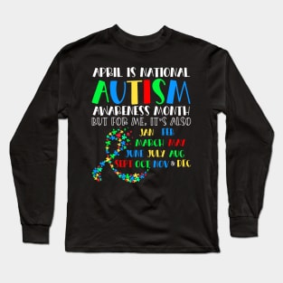 April Is National Autism Awareness Long Sleeve T-Shirt